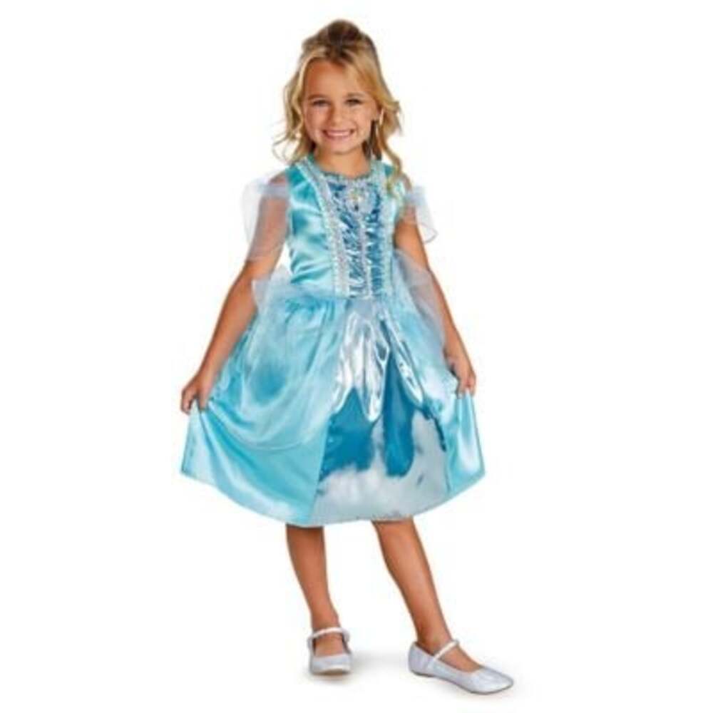 NWT Disguise Disney Princess Cinderella 1pc Dress Halloween Cosplay Costume